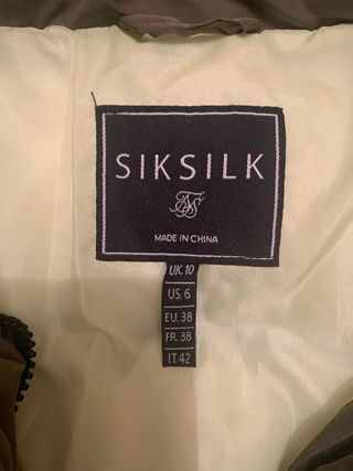 Cazadora Sik Silk verde oliva Talla M