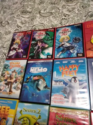 LOTE 21 DVDs Películas Animación Infantil