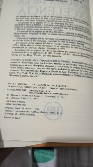 En Busca de la Excelencia