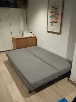 Sofá-cama Ikea Alvdalen tela gris-beige