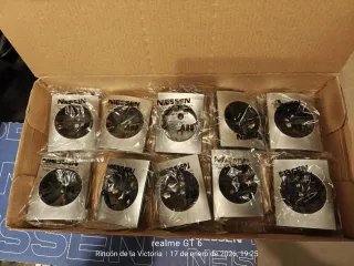 Lote mecanismos Niessen Olas titanio