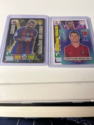 Cartas Messi Balón de Oro y Cristiano Ronaldo