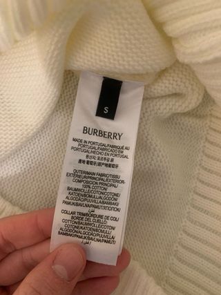 Maglione Burberry Bianco
