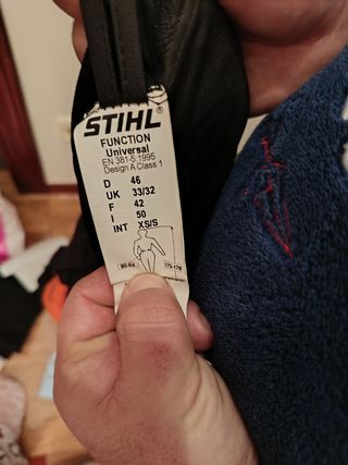 Peto de trabajo STIHL Talla S