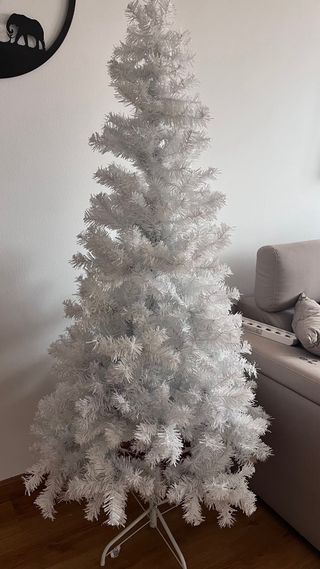 Árbol de Navidad blanco artificial