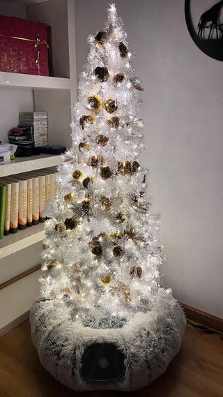 Árbol de Navidad blanco artificial