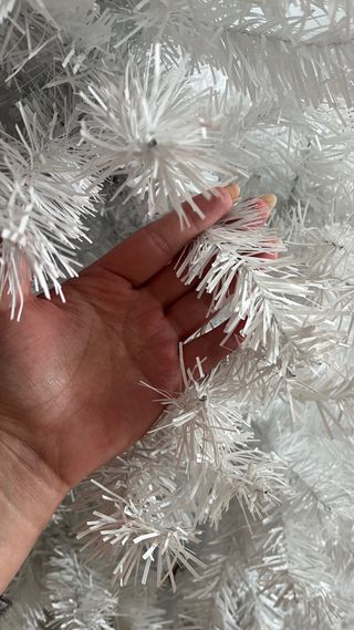 Árbol de Navidad blanco artificial