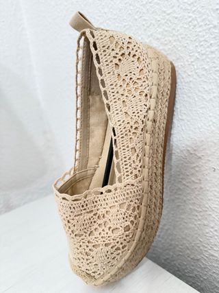 Alpargatas beige talla 37