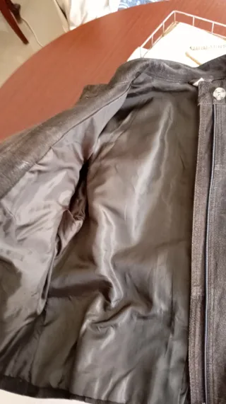 Chaqueta de ante marrón