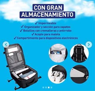 Mochila de cabina negra. Nueva a estrenar
