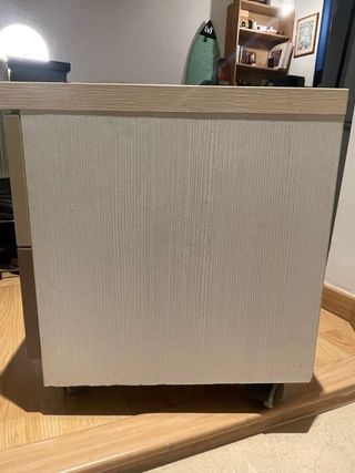 Kibuc - Cajonera de madera gris y blanco