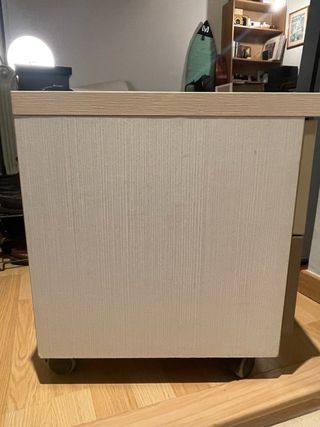 Kibuc - Cajonera de madera gris y blanco