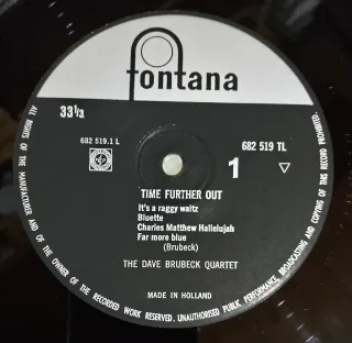 LP The Dave Brubeck Quartet - Time Further Out