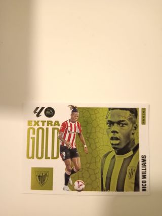 Cromo Nico Williams Extra Gold LIGA ESTE 25-26