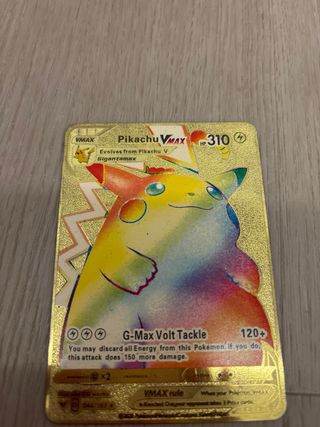 Cartas Pokémon VMAX Metalizadas Doradas