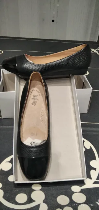 Zapatos planos negros talla 40