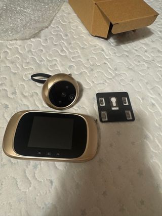 Mirilla Digital para Puerta Color Dorado