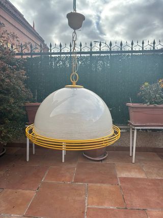 Lámpara de techo metacrilato y metal