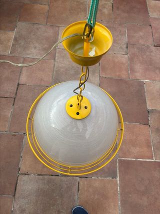 Lámpara de techo metacrilato y metal