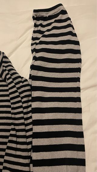 Pijama de mujer de Benetton polar fino a rayas