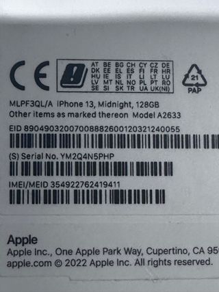 iPhone 13 Grigio Siderale