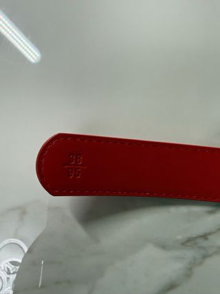 Cinturón Pinko Rojo Hebilla Doble Pájaro