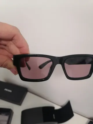 Gafas Prada Negras Rosa Cristal Originales