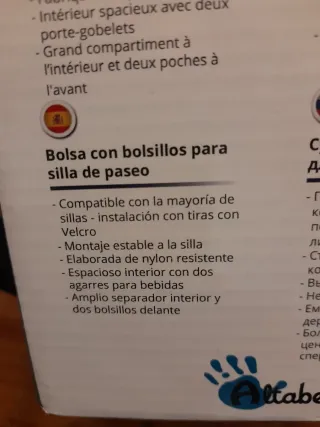 Bolso organizador para silla de bebé