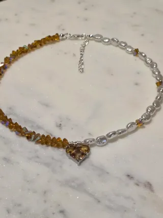 Collana fatta a mano con cuore