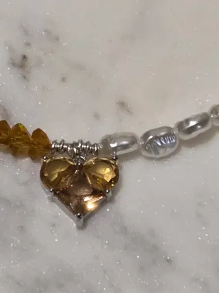 Collana fatta a mano con cuore