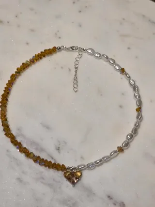 Collana fatta a mano con cuore