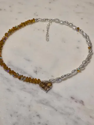 Collana fatta a mano con cuore