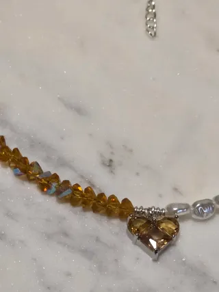 Collana fatta a mano con cuore