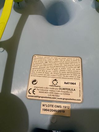 Asiento Ducha Bebé Olmitos