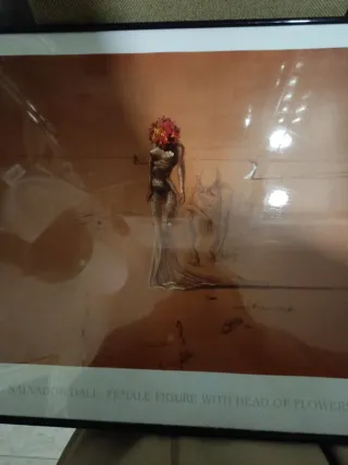 Cuadro Cabeza de Flores Salvador Dalí