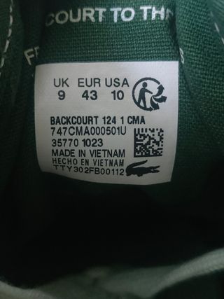 Zapatillas Lacoste Talla 43