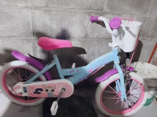 Bicicleta infantil niña rosa y azul 3 a 6 años