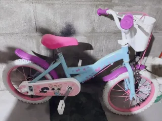Bicicleta infantil niña rosa y azul 3 a 6 años