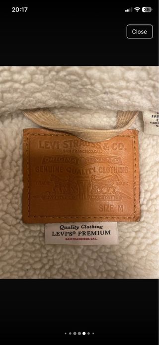 Chaqueta Levi's Trucker Talla M Beige
