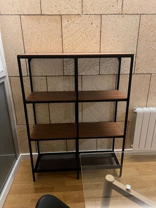 Estantería Ikea FJÄLLBO Negra y Madera