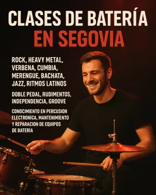 Clases de Batería en Segovia centro