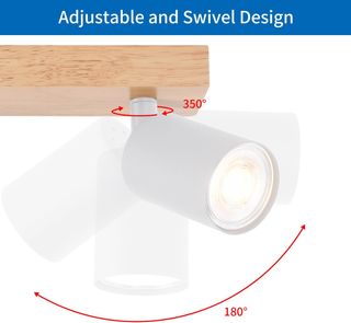 Foco Techo Madera 3 LED GU10