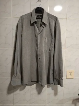 Camisa Ropa Talla Hombre Gris L