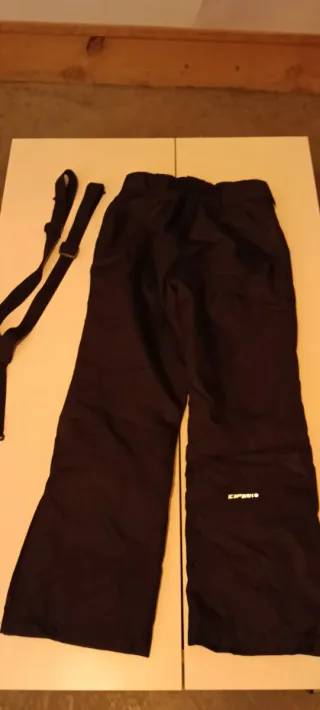 Pantalones icepeak de esquí negros con tirantes