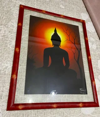 Cuadro Buddha Tailandia Marco Bambú