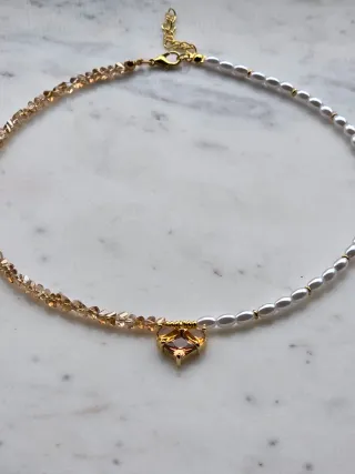 Collana fatta a mano con cuore