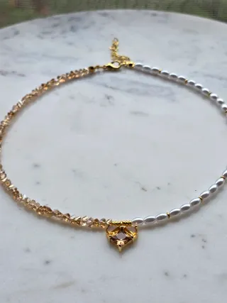 Collana fatta a mano con cuore