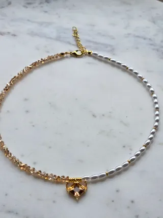 Collana fatta a mano con cuore