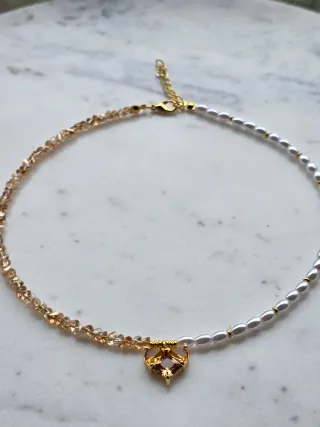 Collana fatta a mano con cuore