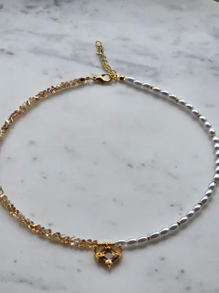 Collana fatta a mano con cuore